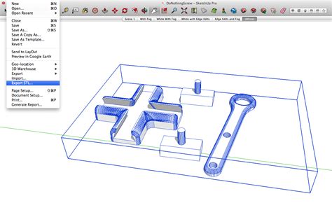 can sketchup export stl